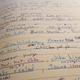 Shot of the meal planning page from my journal.